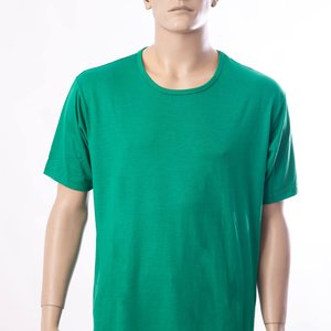 Camiseta básica verde bandeira.